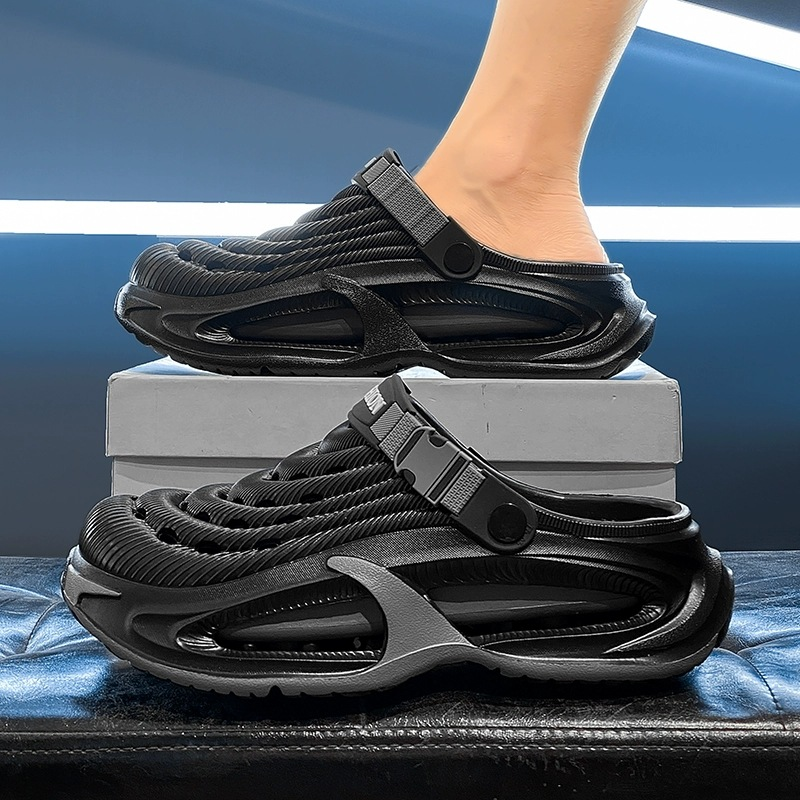 👟 Men‘s Breathable Non-Slip Clogs – 📏 Instant Height Gain + ☁️ All-Day Cushioning