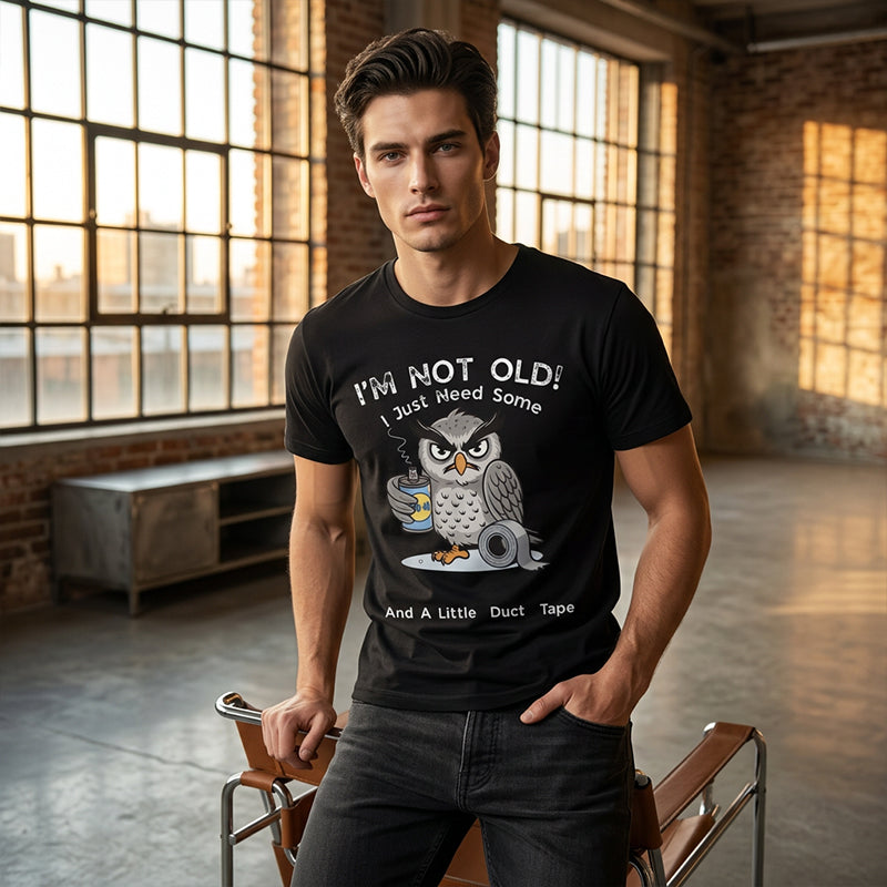 💞50K+ SOLD!🦉 Owl "I'm Not Old" Graphic T-Shirt