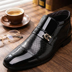 👞 Men's Elegant Shiny PU Leather Shoes – ✨ 50% OFF + 🔥 Hot Selling Now