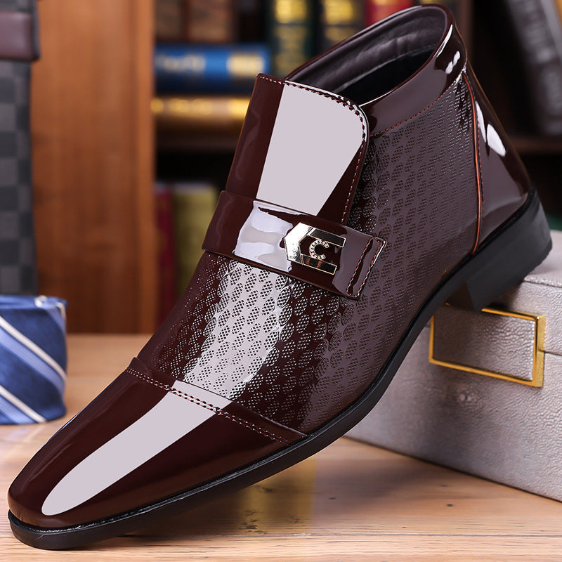 👞 Men's Elegant Shiny PU Leather Shoes – ✨ 50% OFF + 🔥 Hot Selling Now