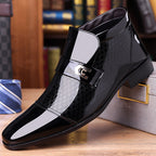 👞 Men's Elegant Shiny PU Leather Shoes – ✨ 50% OFF + 🔥 Hot Selling Now