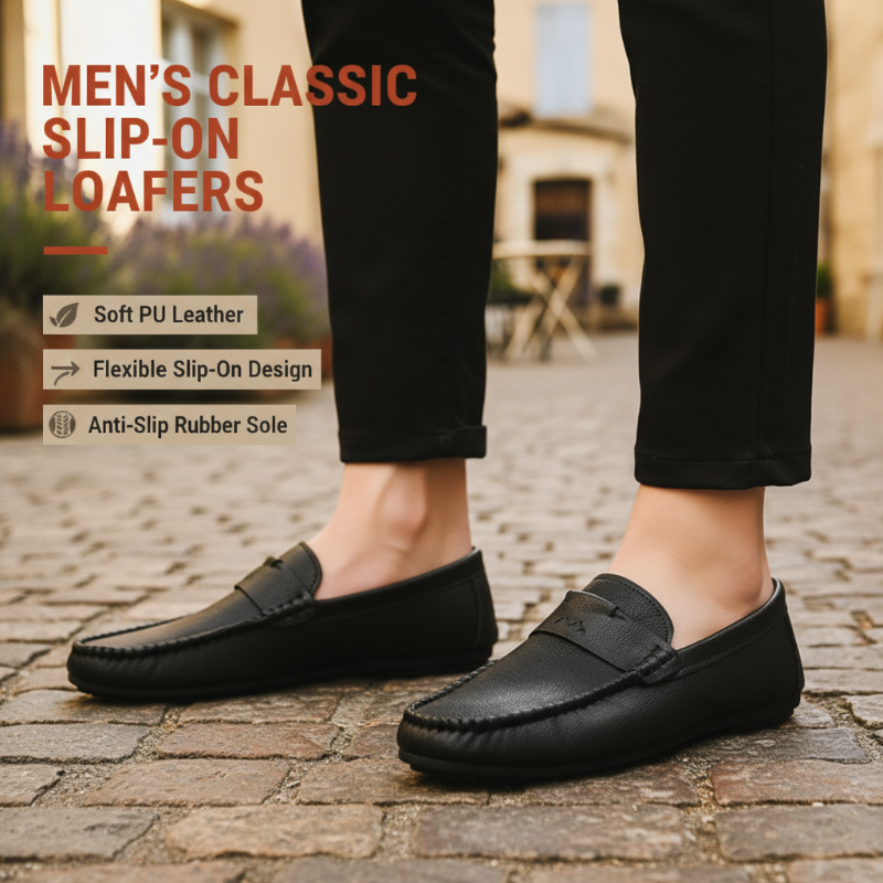 👞 Men's Classic Casual Slip-On Loafers ✨