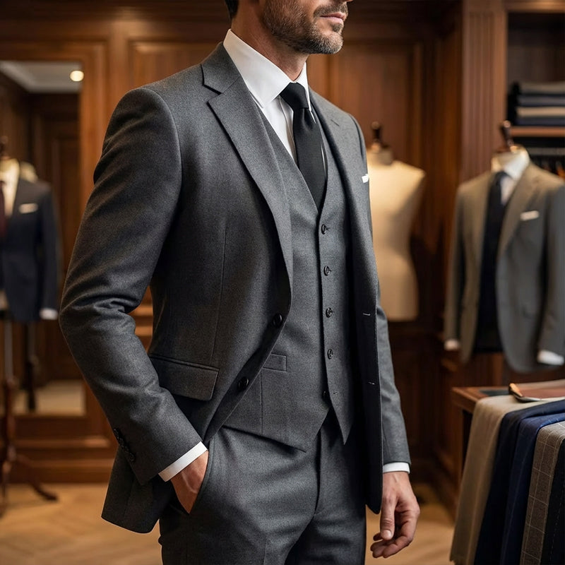 👔 Men's Slim-Fit 3-Piece Suit Set ✨🔥