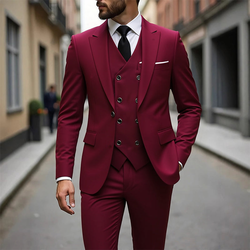 👔 Men's Slim-Fit 3-Piece Suit Set ✨🔥