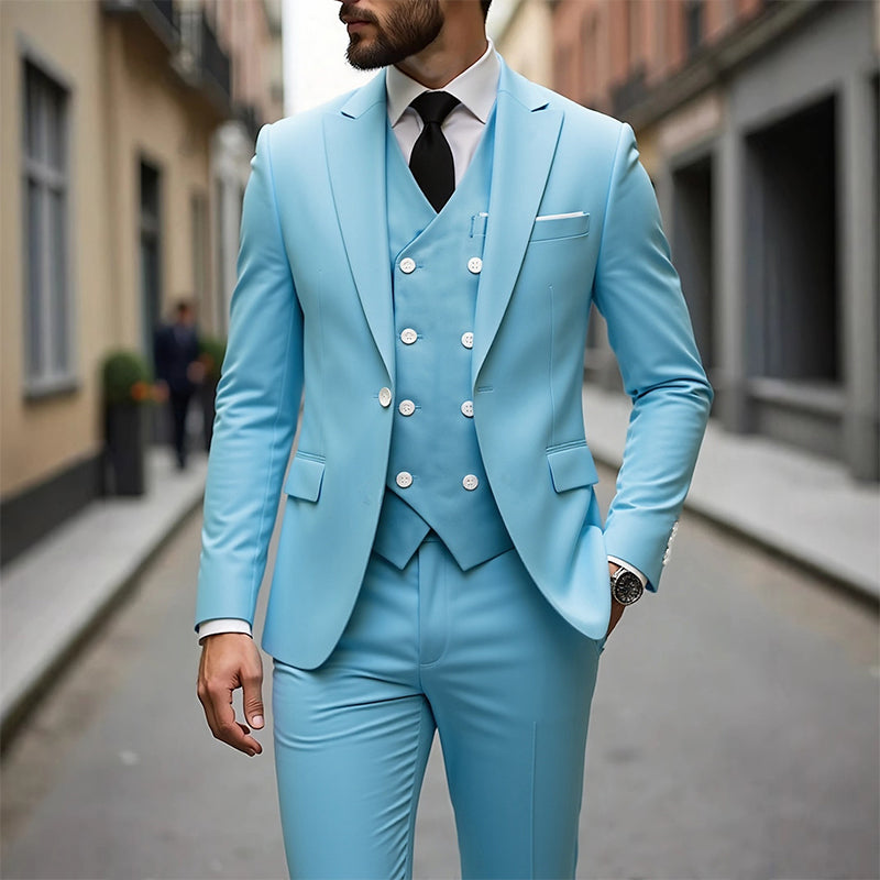 👔 Men's Slim-Fit 3-Piece Suit Set ✨🔥