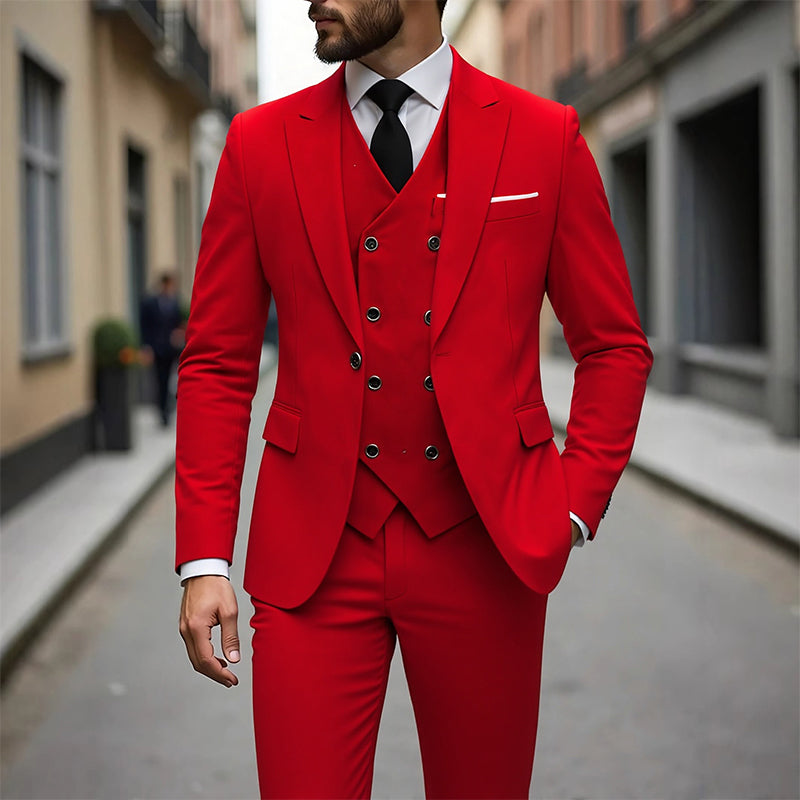 👔 Men's Slim-Fit 3-Piece Suit Set ✨🔥