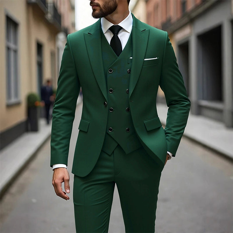 👔 Men's Slim-Fit 3-Piece Suit Set ✨🔥