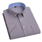 👕Men's Summer Cotton Short-Sleeve Plaid Shirt 🔥 Get 2, ship for FREE!