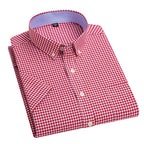 👕Men's Summer Cotton Short-Sleeve Plaid Shirt 🔥 Get 2, ship for FREE!