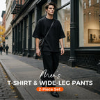 📢2026 New Arrivals💥Men's T-Shirt & Wide-Leg Pants 2-Piece Set
