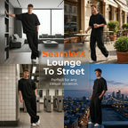 📢2026 New Arrivals💥Men's T-Shirt & Wide-Leg Pants 2-Piece Set