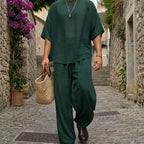 📢2026 New Arrivals💥Men's T-Shirt & Wide-Leg Pants 2-Piece Set