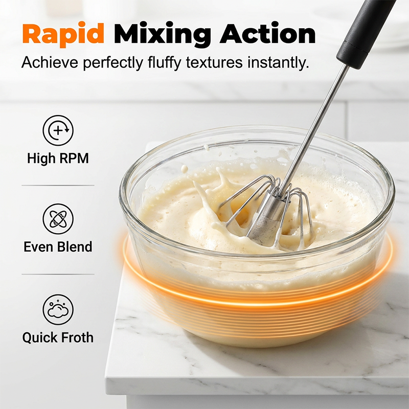 🔥Stainless Steel Hand Egg Beater 🥚✨ | Effortless Whisking – No Batter Splatter, Dishwasher Safe & Built to Last 🔧