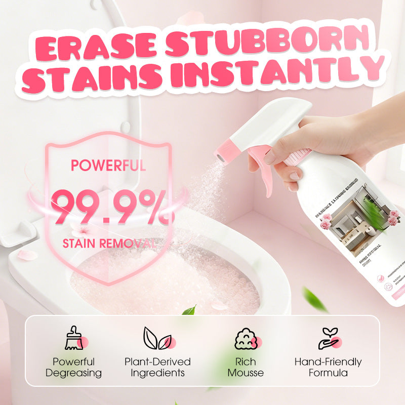 🌸No-Scrub Bathroom Foam Cleaner | Limescale & Soap Scum Remover, Gentle on Hands💧
