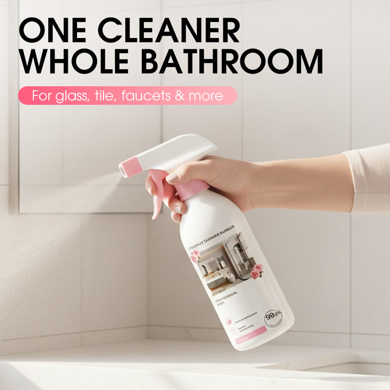 🌸No-Scrub Bathroom Foam Cleaner | Limescale & Soap Scum Remover, Gentle on Hands💧