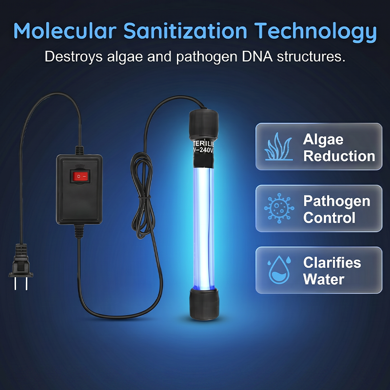 Hot Sale 50% OFF🔥 Plug. Submerge. Clear. UV Aquarium Sterilizer – 254nm, Quartz, 3-7 Days ✨