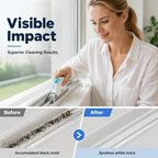 🥳2026 HOT SALE🥳💞50K+ SOLD! 🧽🔧 BUY 1 GET 1 FREE! Window Track Cleaning Tool – Dense cleaning fibers & scrubbing pad for spotless results. Versatile for tracks, stove gaps & bathroom corners – a must-have for every home! 🏠✅