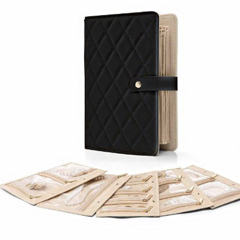 🥳 A Goddess’s Portable Treasure Trove 🥳💞 Huge Hit! ⛽💨 Exquisite, lightweight, and luxurious diamond-patterned jewelry organizer! With separate compartments to keep your jewelry tangle-free, this little jewelry vault protects your pieces from dust 🛍️