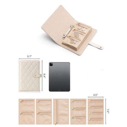 🥳 A Goddess’s Portable Treasure Trove 🥳💞 Huge Hit! ⛽💨 Exquisite, lightweight, and luxurious diamond-patterned jewelry organizer! With separate compartments to keep your jewelry tangle-free, this little jewelry vault protects your pieces from dust 🛍️
