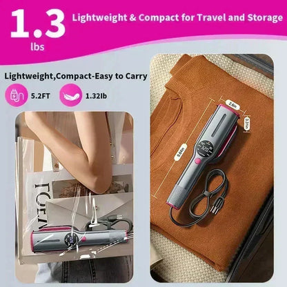 ⏰ Hurry — Limited Time⚡Steam Iron & Steamer 2-in-1 – Kills 99.99% mites & bacteria. 5s preheat, 150ml tank. Ceramic plate, even heat. Safe for silk to cotton. Your fabric care essential. 🛡️🌿