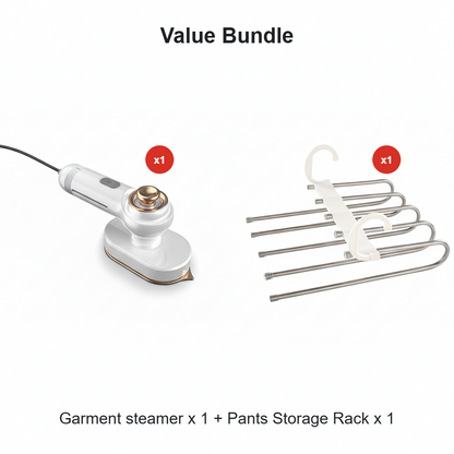 ⏰ Hurry — Limited Time⚡Steam Iron & Steamer 2-in-1 – Kills 99.99% mites & bacteria. 5s preheat, 150ml tank. Ceramic plate, even heat. Safe for silk to cotton. Your fabric care essential. 🛡️🌿