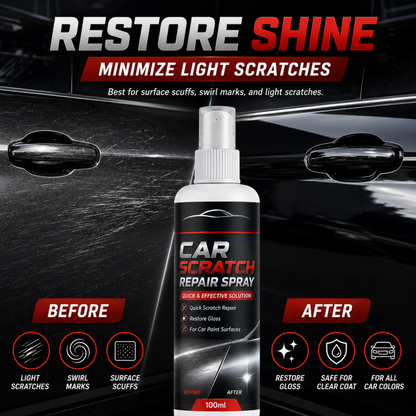🚗Universal Car Scratch Repair Spray | Nano Ceramic DIY Light Scratch & Swirl Mark Remover, Restore Gloss for All Auto Paint Colors, 100ml