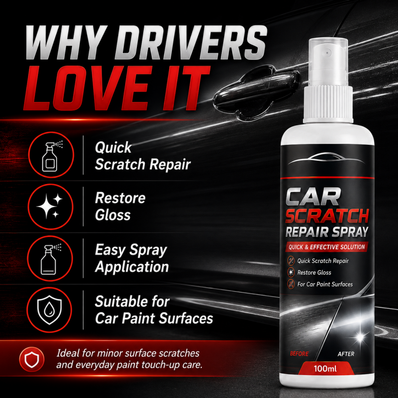 🚗Universal Car Scratch Repair Spray | Nano Ceramic DIY Light Scratch & Swirl Mark Remover, Restore Gloss for All Auto Paint Colors, 100ml