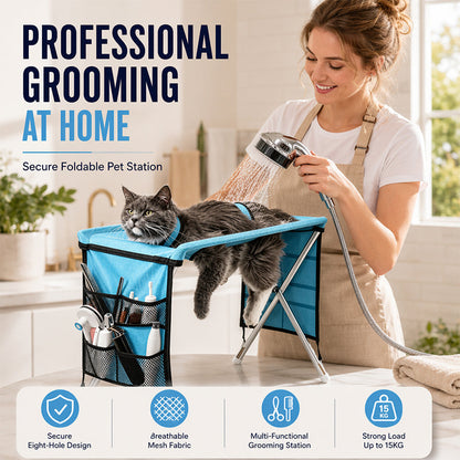 🐕✂️ 2026 Sale — Over 24,500 Sold! 🛁2‑in‑1 Foldable Pet Grooming Bed