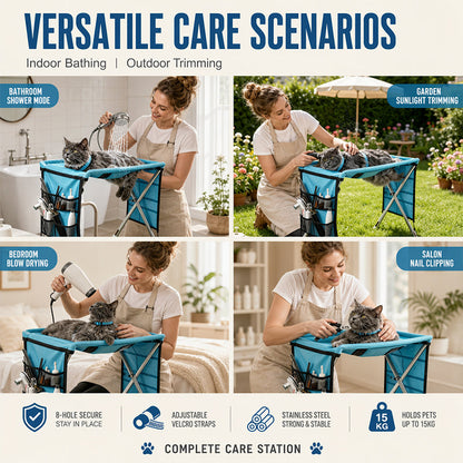 🐕✂️ 2026 Sale — Over 24,500 Sold! 🛁2‑in‑1 Foldable Pet Grooming Bed