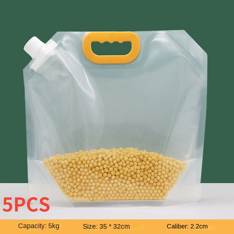 📢📢Stand-Up Food Storage Pouch with Handle & Pour Spout | Bug & Moisture Proof, BPA-Free