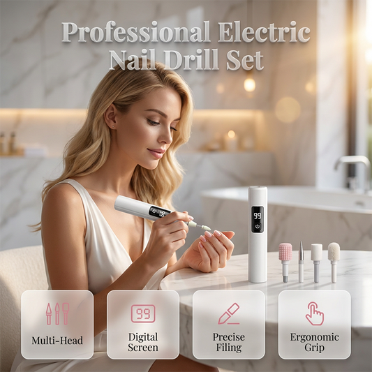 🥳2026 HOT SALE🥳 💅 Limit Time 60% OFF! Professional Electric Nail Polisher – Smooths thick nails, 99-speed display. Multiple heads for shaping & buffing. Salon at home! 🌟💎