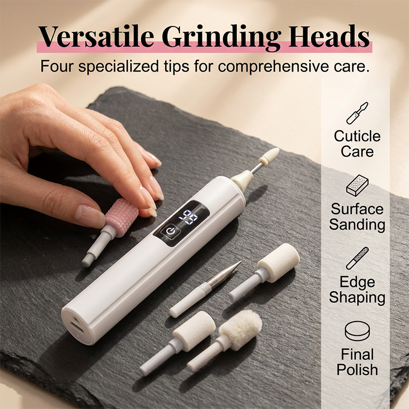 🥳2026 HOT SALE🥳 💅 Limit Time 60% OFF! Professional Electric Nail Polisher – Smooths thick nails, 99-speed display. Multiple heads for shaping & buffing. Salon at home! 🌟💎