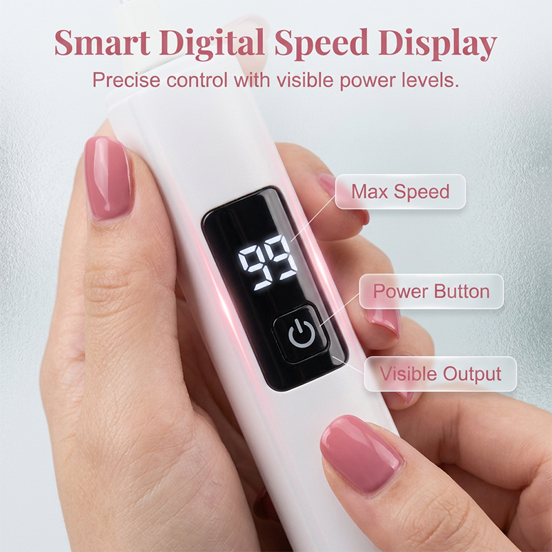 🥳2026 HOT SALE🥳 💅 Limit Time 60% OFF! Professional Electric Nail Polisher – Smooths thick nails, 99-speed display. Multiple heads for shaping & buffing. Salon at home! 🌟💎
