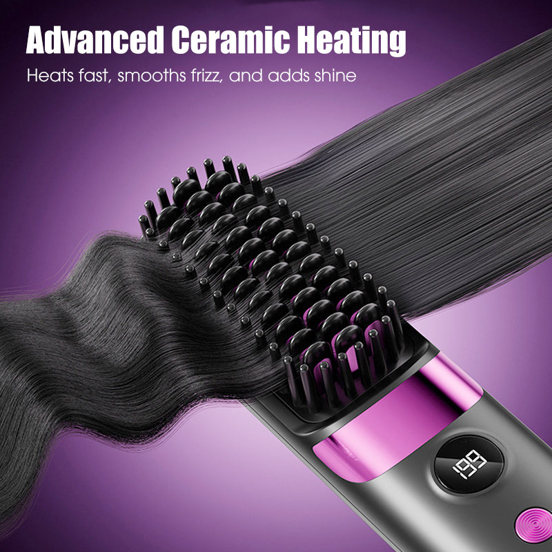 3-in-1 Portable Cordless Hair Straightener Comb