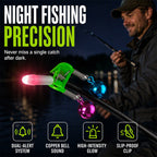 Night Fishing Bite Alarm with Dual Alert Bell