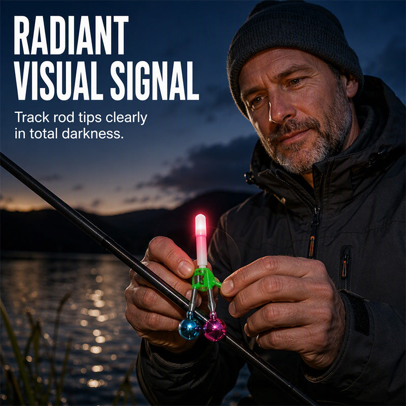 Night Fishing Bite Alarm with Dual Alert Bell