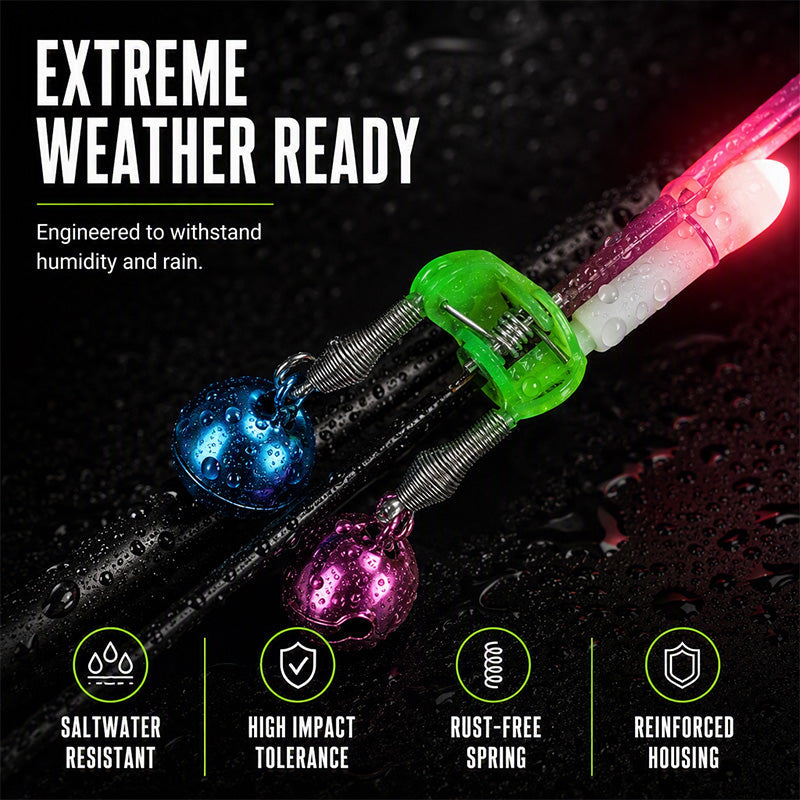 Night Fishing Bite Alarm with Dual Alert Bell