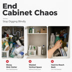 🔥2026 hot sale🔥.2-Tier Pull-Out Under Sink Organizer.The kitchen, bathroom, and bedroom—these storage solutions help keep your home clean and tidy.
