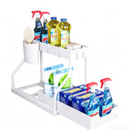 🔥2026 hot sale🔥.2-Tier Pull-Out Under Sink Organizer.The kitchen, bathroom, and bedroom—these storage solutions help keep your home clean and tidy.