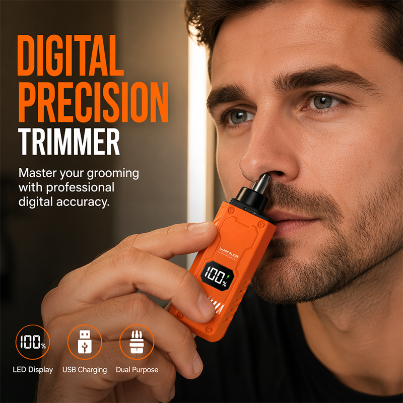 🥳2026 HOT SALE🥳💞50K+ SOLD!🚗📹 50% OFF! Electric Nose Hair Trimmer with LED Display.