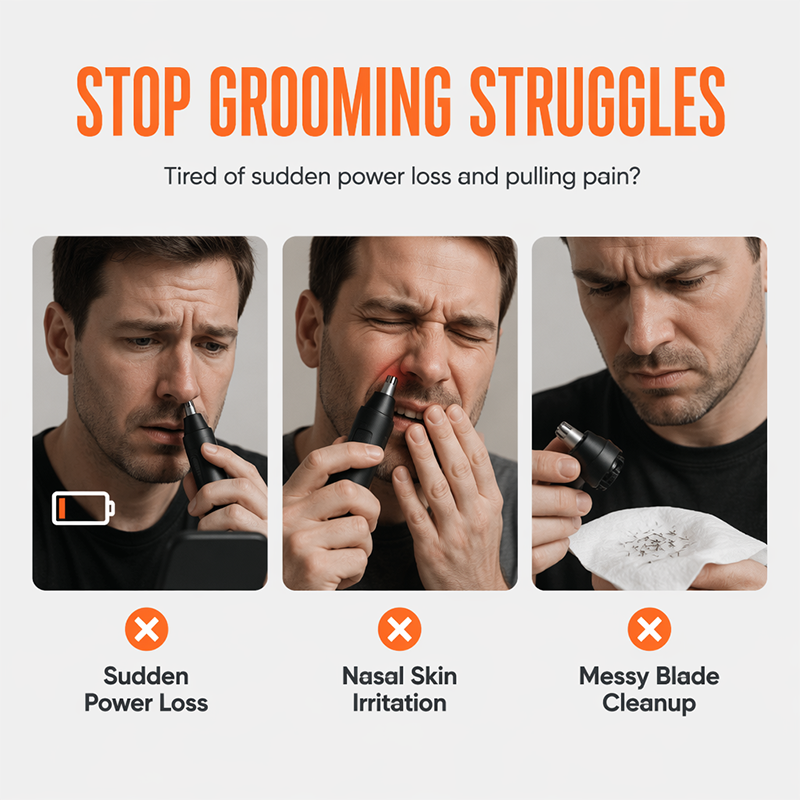 🥳2026 HOT SALE🥳💞50K+ SOLD!🚗📹 50% OFF! Electric Nose Hair Trimmer with LED Display.