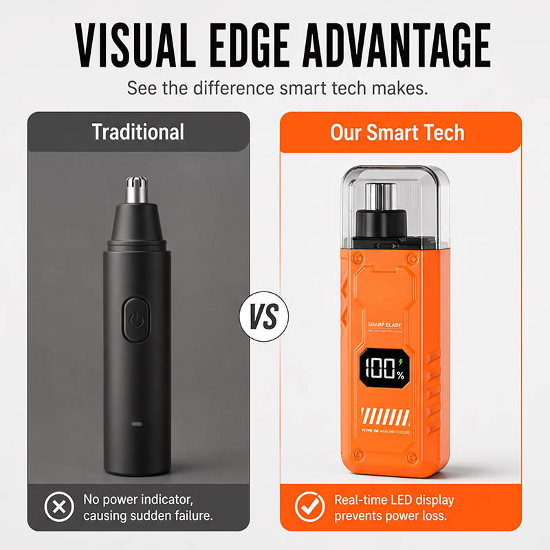 🥳2026 HOT SALE🥳💞50K+ SOLD!🚗📹 50% OFF! Electric Nose Hair Trimmer with LED Display.