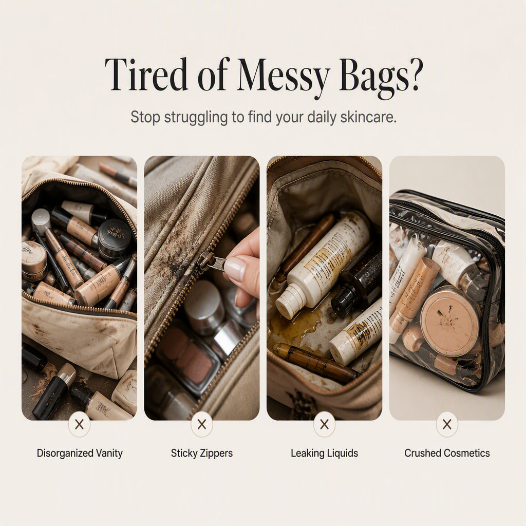 Large Capacity Pillow Makeup Bag with Handle