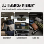 Car Ceiling Storage Bag with Adjustable Buckles