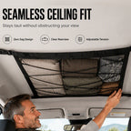 Car Ceiling Storage Bag with Adjustable Buckles