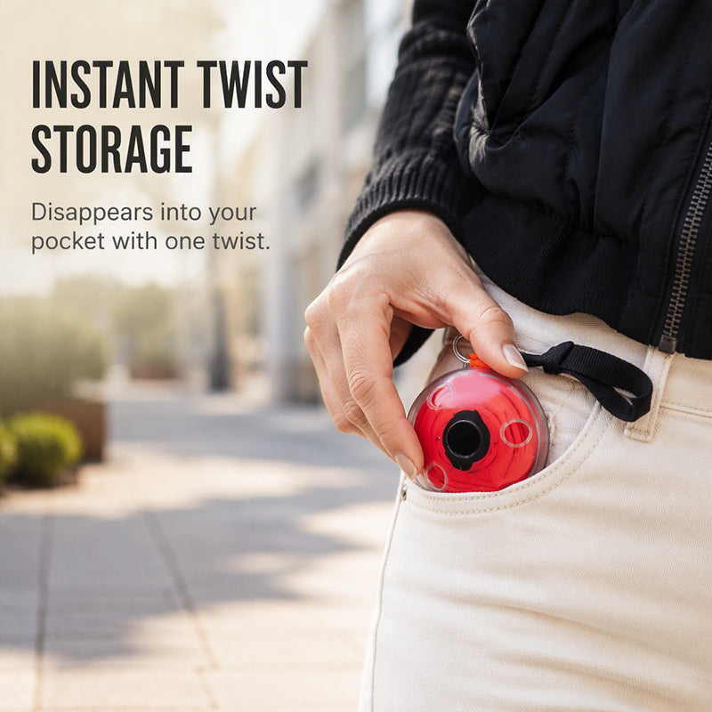 Portable Retractable Roll-Up Shopping Bag