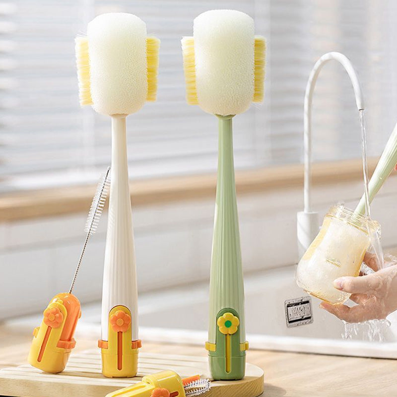🎉 2026 Sale — Over 25,000 Sold! 🧽 5-in-1 Bottle Cleaning Brush Set – Sponge, Straw, Lip, Gap & Hook – Every Corner Sparkling Clean! ✨