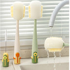 🎉 2026 Sale — Over 25,000 Sold! 🧽 5-in-1 Bottle Cleaning Brush Set – Sponge, Straw, Lip, Gap & Hook – Every Corner Sparkling Clean! ✨
