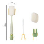 🎉 2026 Sale — Over 25,000 Sold! 🧽 5-in-1 Bottle Cleaning Brush Set – Sponge, Straw, Lip, Gap & Hook – Every Corner Sparkling Clean! ✨