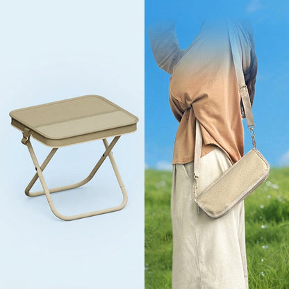 Portable Folding Stool with Handbag Design